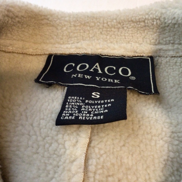 Coaco New York coat women’s size Small brown faux suede western hippie BoHo - Picture 8 of 10